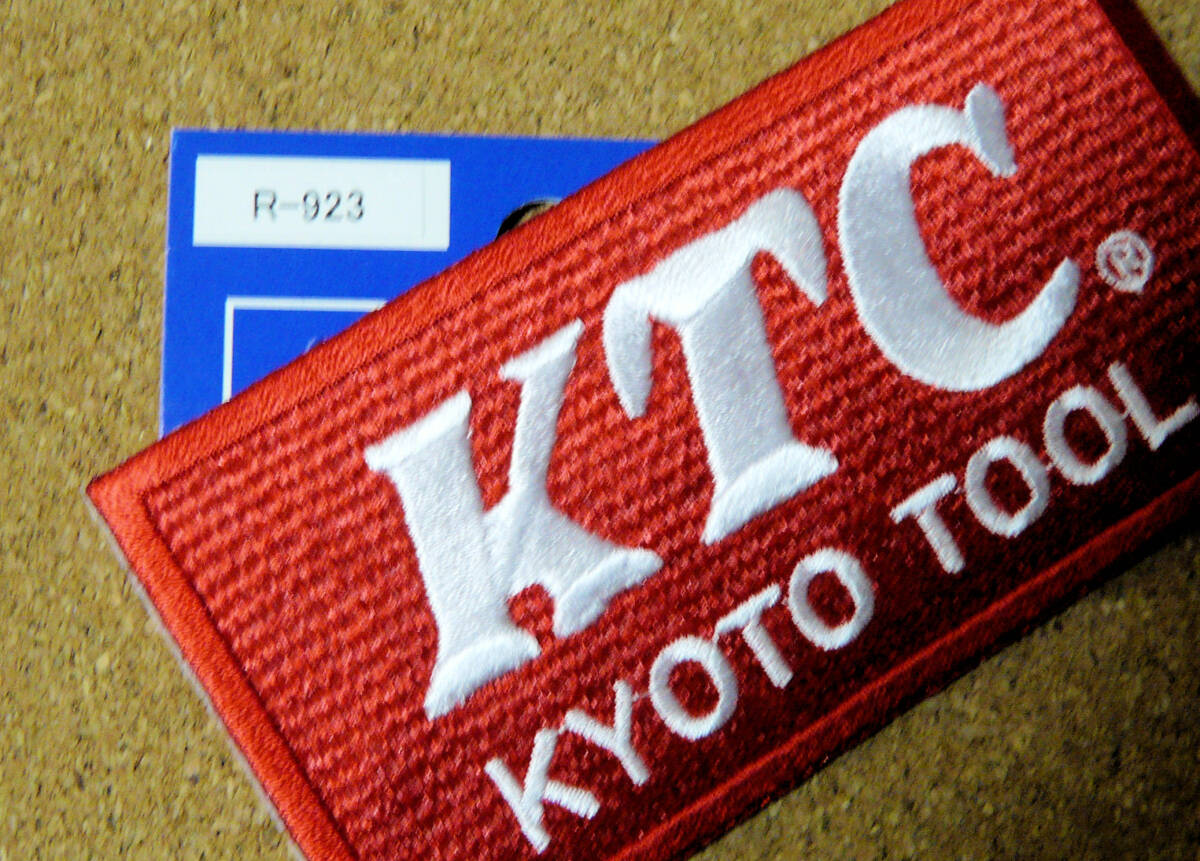 【ド定番!!】KTC ワッペン 定番 長方形 アイロンパッチ 布製 50mm×95mm カスタムトートバッグにも 刺繍ワッペン