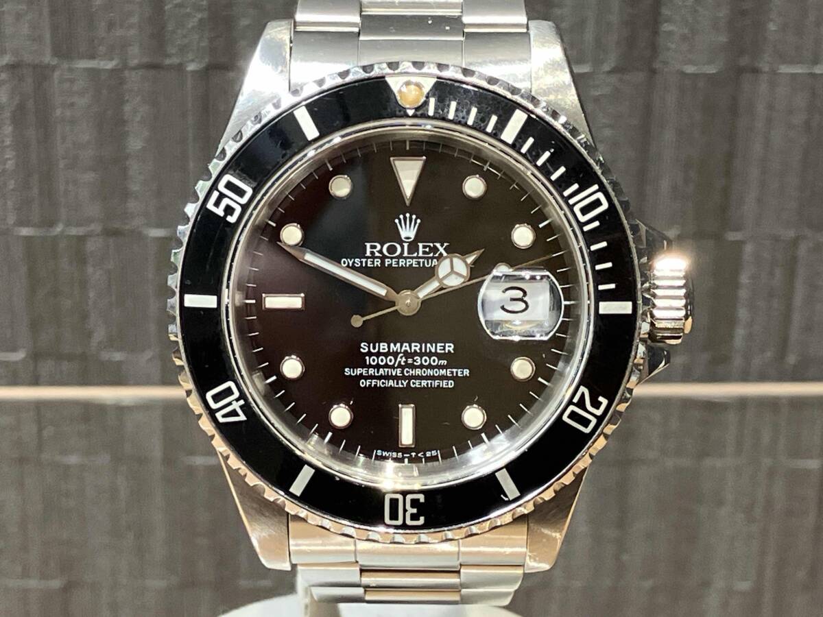 26年4月OH済 ギャラ有 ROLEX サブマリーナ SUBMARINER ref.16610 L番 89〜90年製 トリチウム夜光
