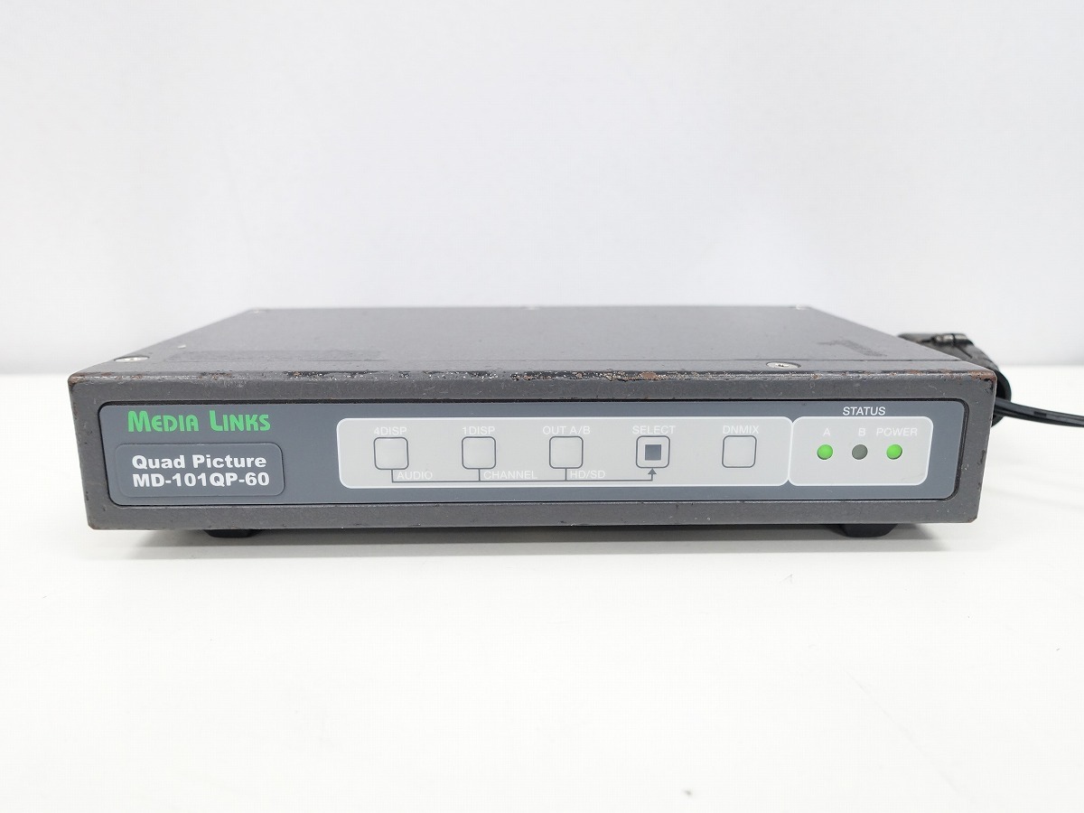 MEDIA LINKS MD-101QP-60 HD/SD SDI 4チャンネルマルチビューアー 動作品 / 4入力4分割画面表示器 *447155