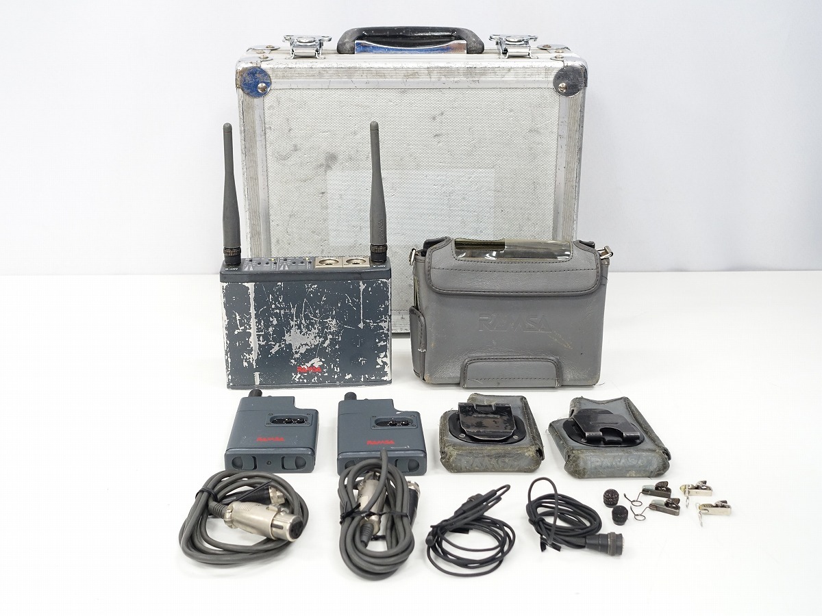 RAMSA B型ワイヤレス送受信機セット WX-RJ800 / WX-TB840 2台 2波受信可能 AL帯、AH帯、B帯 *439831