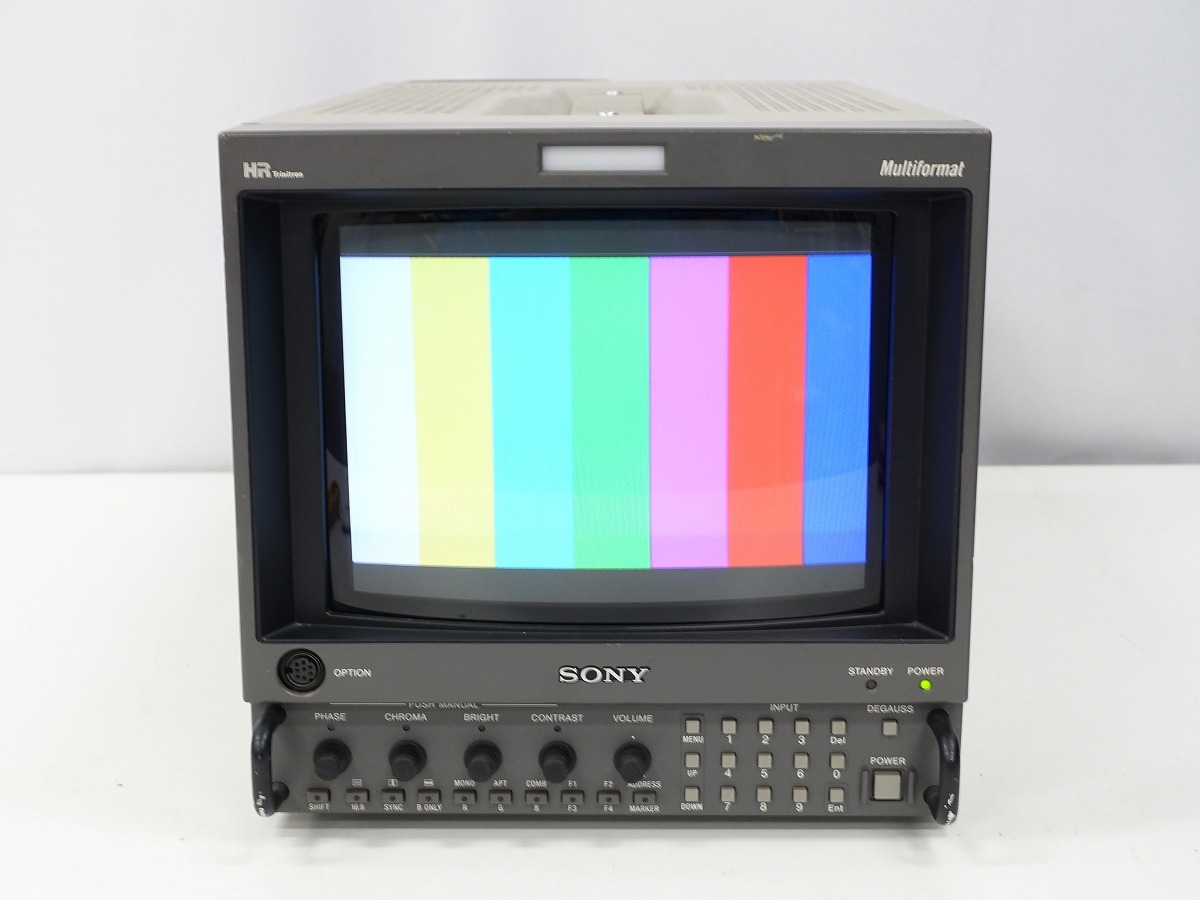 SONY BVM-D9H5J トリニトロン9型ビデオモニタ HD-SDI/アナログコンポーネント 動作品 / 映像制作やレトロゲームなどに *356022