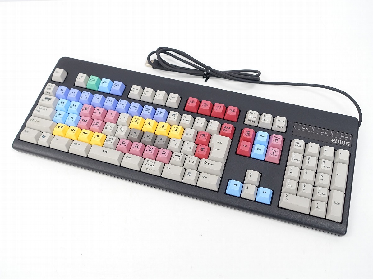 canopus EDIUSV4KB(JP) EDIUS 108キーボード 動作品 / USB接続 動画編集やPCのキーボードとして *449228