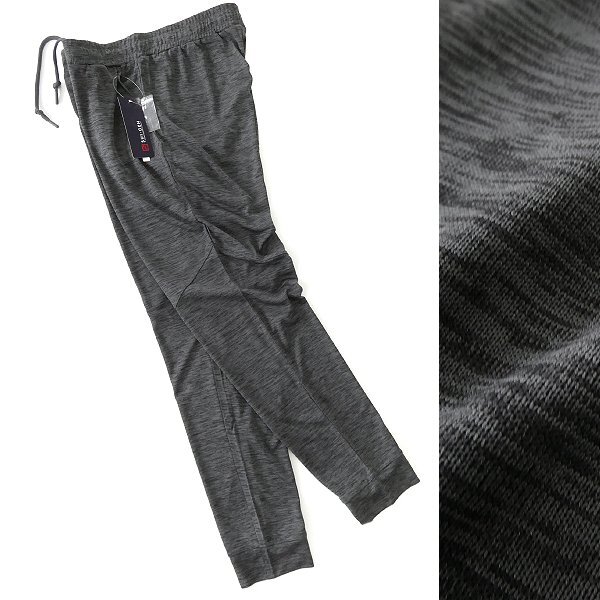新品 ヒロココシノ SUIGEN 春夏 ライト ジャージー ジョガー パンツ 3L-73 濃灰 【P24048】 HIROKO KOSHINO メンズ メランジ テーパード