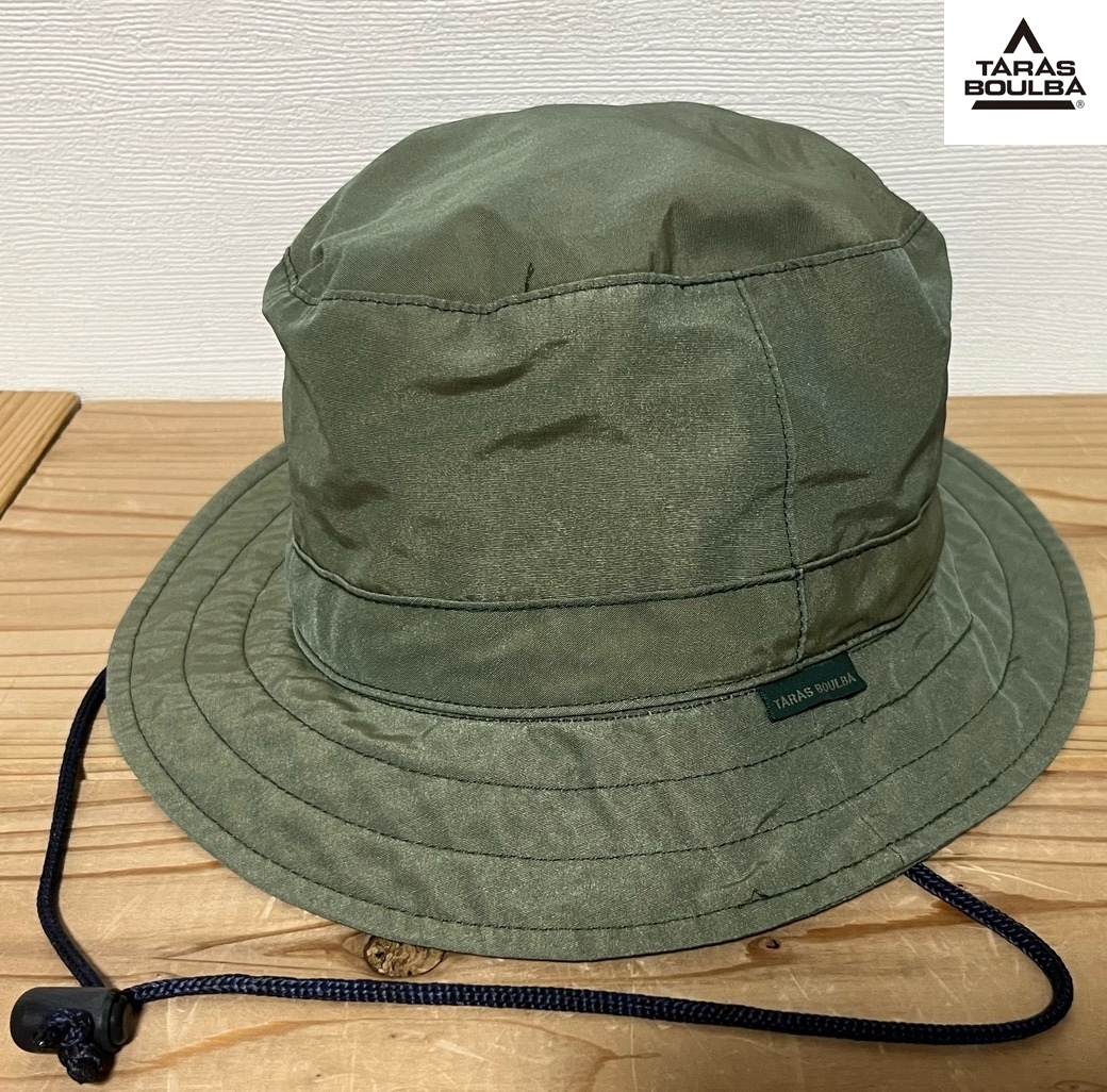 TARAS BOULBA GORE-TEX ハット カーキ サイズ不明 古着 タラスブルバ ゴアテックス バケットハット 帽子 アシックス asics カモ マス