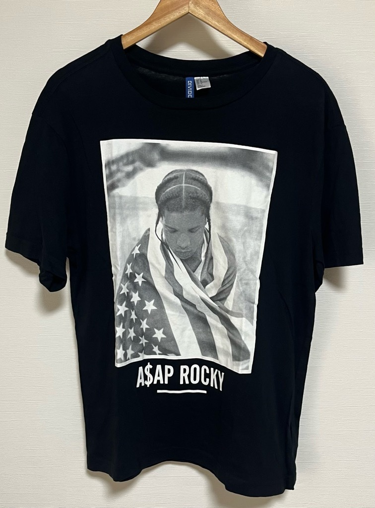 A$AP ROCKY Tシャツ M ブラック 古着 ASAP ROCKY エイサップ・ロッキー LONG LIVE A$AP 黒 black