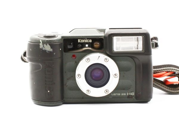 65【動作品】Konica コニカ Genba Kantoku 28 HG Panorama パノラマ フィルムカメラ