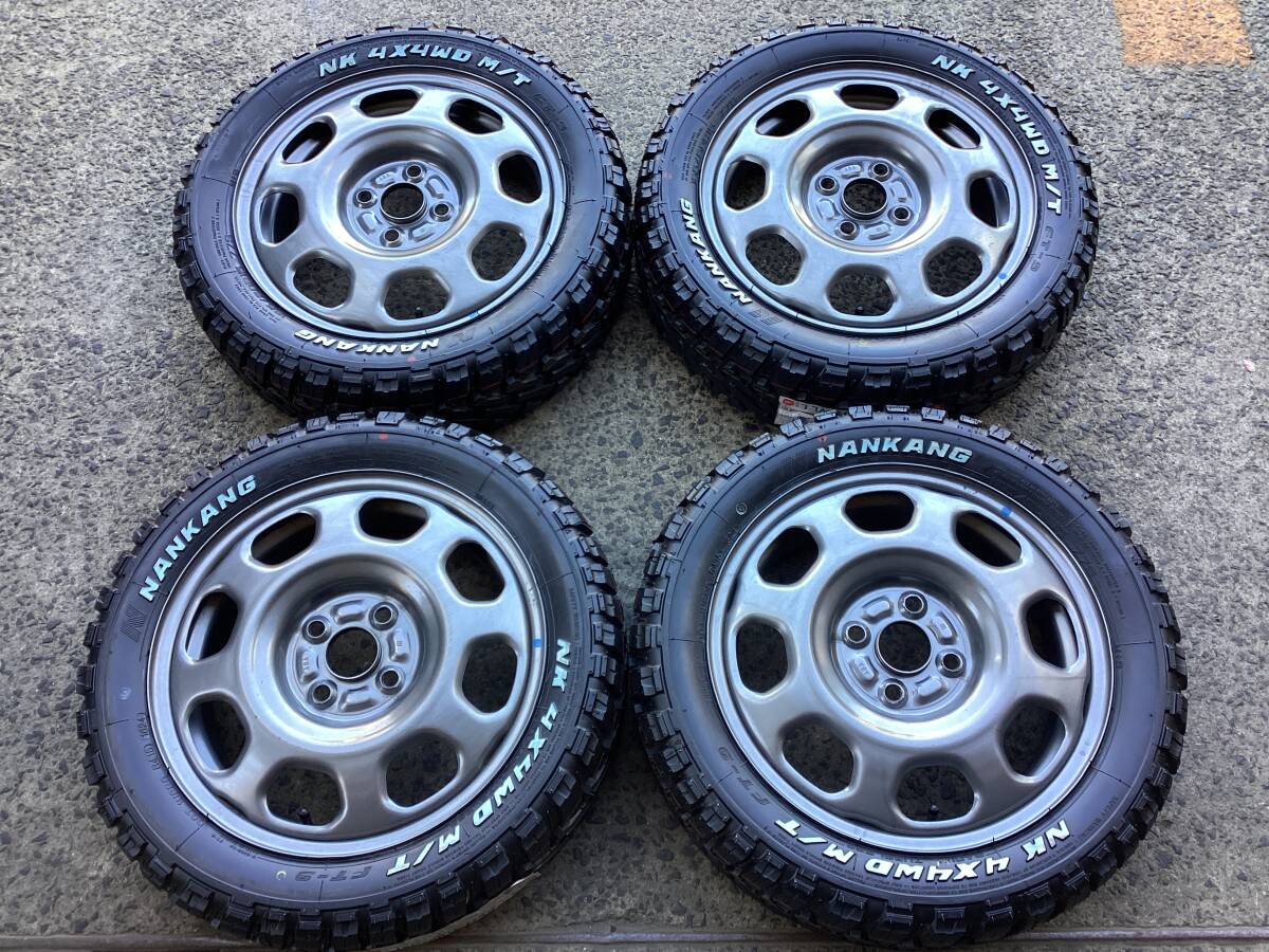 M9361 SUZUKI ハスラー純正 ガンメタ 15インチスチール＆165/60R15 未使用 FT-9 マッドタイヤ4本組☆彡 アゲトラ等