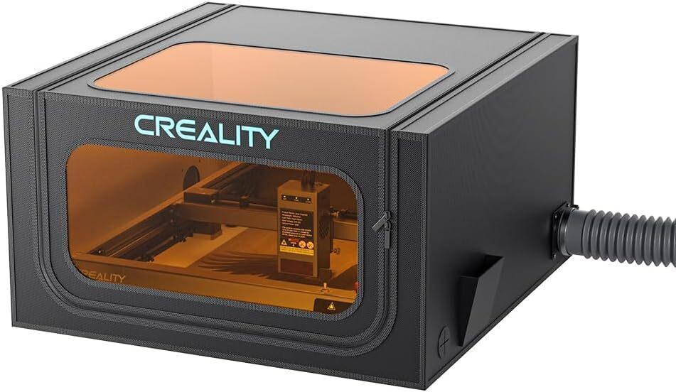 Crealityレーザー彫刻機エンクロージャ2.0通気口、耐火性と防塵レーザーカッター保護カバー720x720x400ミリメートル