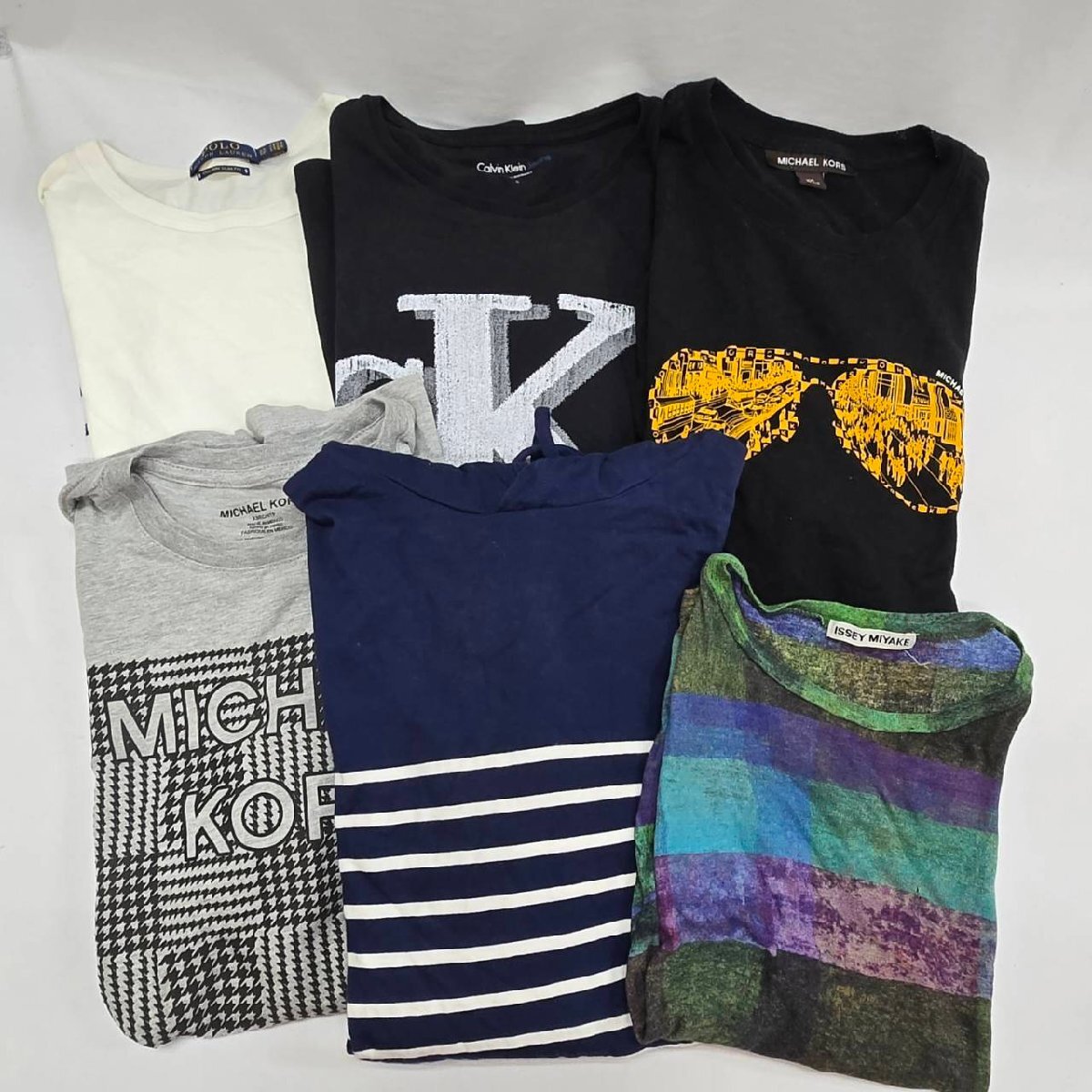 イッセイミヤケ マイケルコース ポロ ラルフローレン カルバンクラインジーンズ Tシャツ 6点まとめセット 衣類 トップス 古着 ブランド