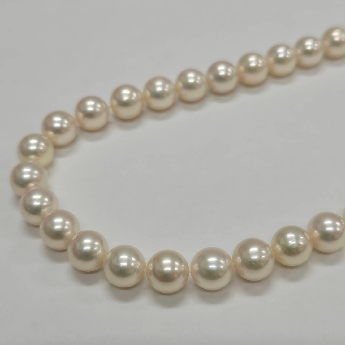 真珠 パール ネックレス ルース パールサイズ 約6.9-7.4mm 約29.6g アクセサリー ジュエリー パーツ