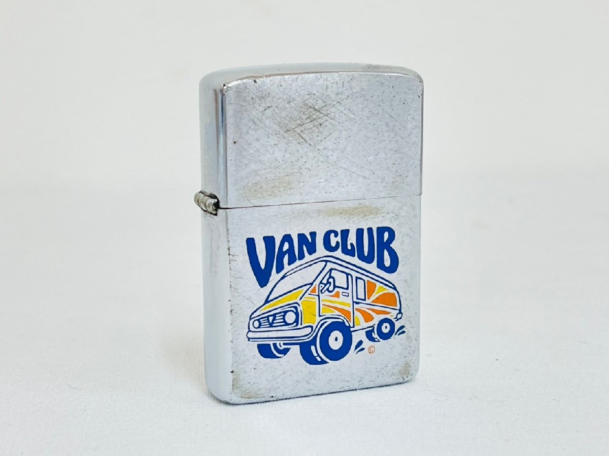Zippo ジッポー VAN CLUB BRADFORD オイル ライター 火花〇 made in USA 喫煙具