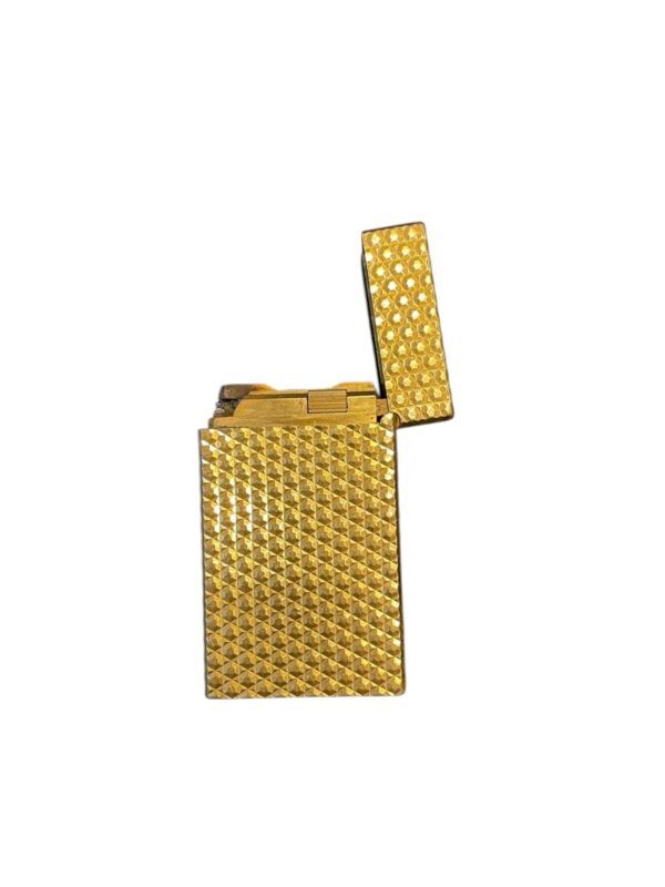 S.T.Dupont エス・テー・デュポン 高級ガスライター ローラーガスライター 喫煙グッズ 喫煙具 ゴールド系 黄色 #M052