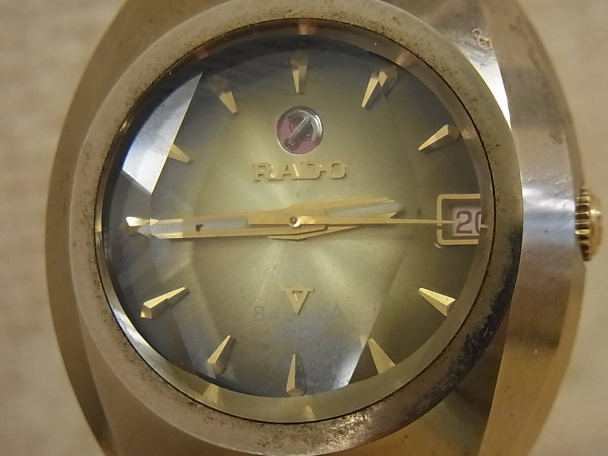 180403K85-0406K■ラドー RADO■バルボア グレート 自動巻 デイト メンズ 腕時計 現状渡し／中古品