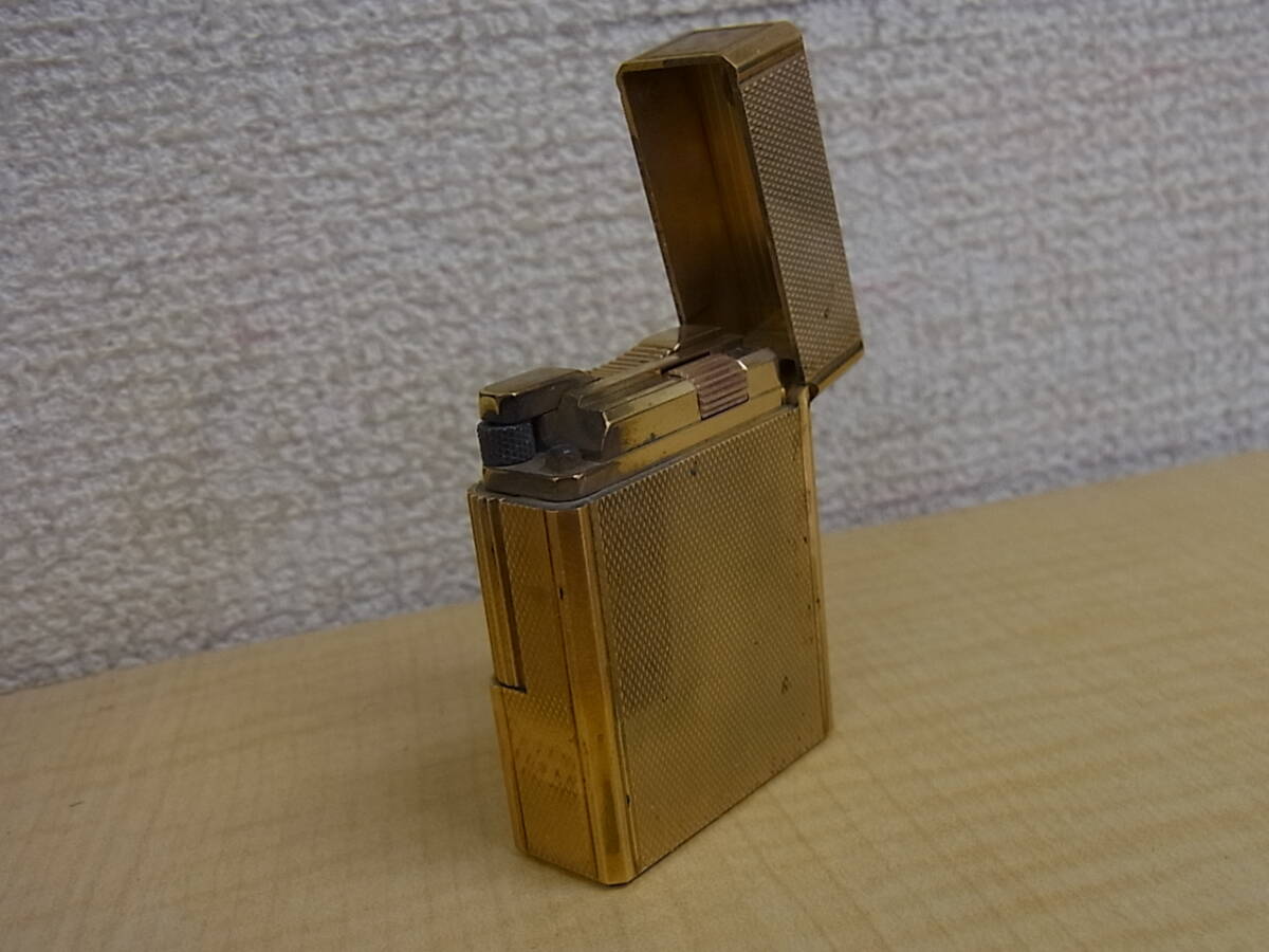 180420K79-0427K■S.T.Dupont デュポン■ライン1 ガスライター ゴールドカラー 20μ ショート 着火未確認 現状渡し／中古品