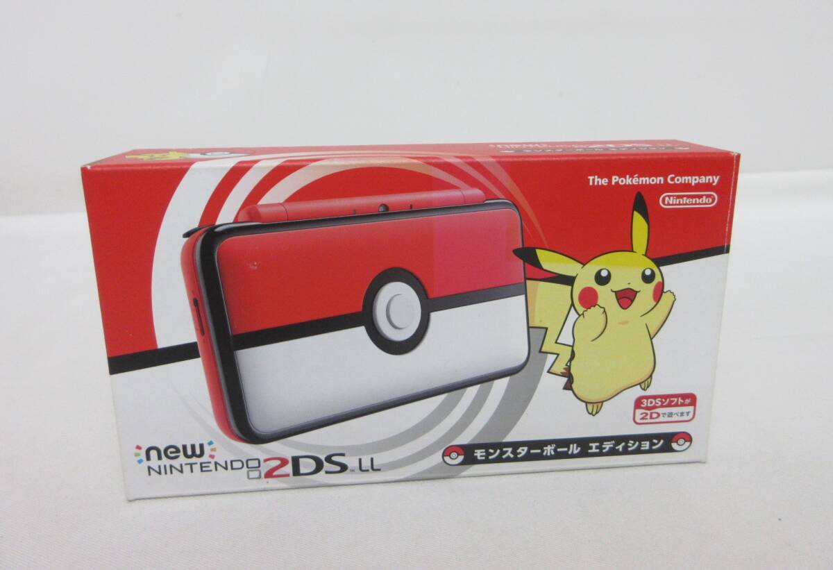 055C911D◆【美品】New ニンテンドー 2DS LL本体 モンスターボールエディション 