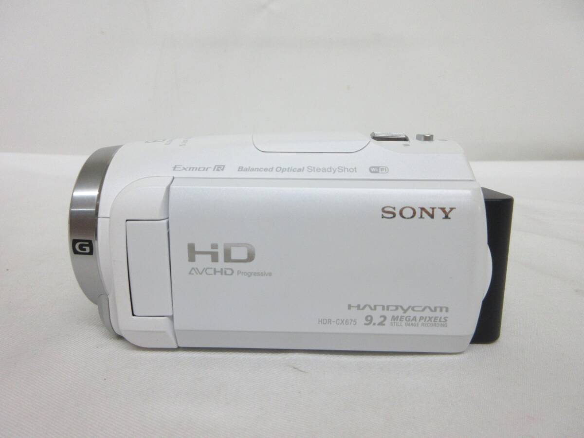 105C953D◆SONY HANDYCAM HDR-CX675 デジタルビデオカメラ 本体・バッテリ セット ソニー ※ジャンク扱い
