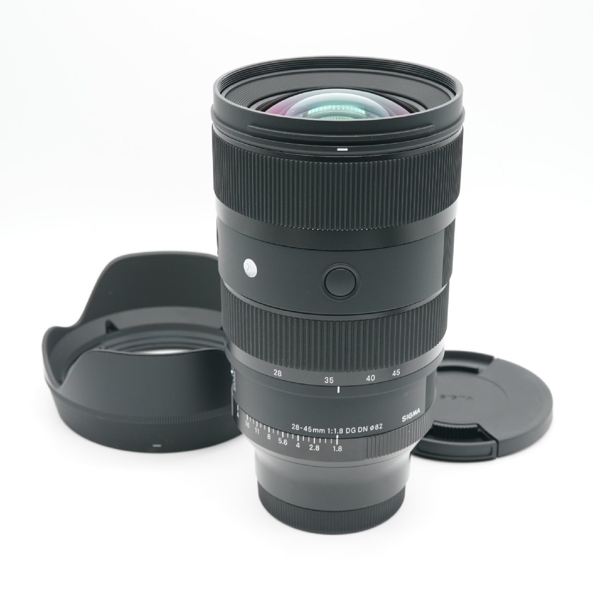 ほぼ新品 SIGMA シグマ 28-45mm F1.8 DG DN Art ソニー Eマウント あると嬉しい純正フード付！