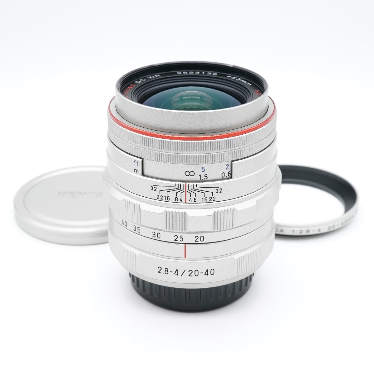 ほぼ新品 ペンタックス HD PENTAX-DA 20-40mm F2.8-4 ED Limited DC WR シルバー あると嬉しい純正フード付！