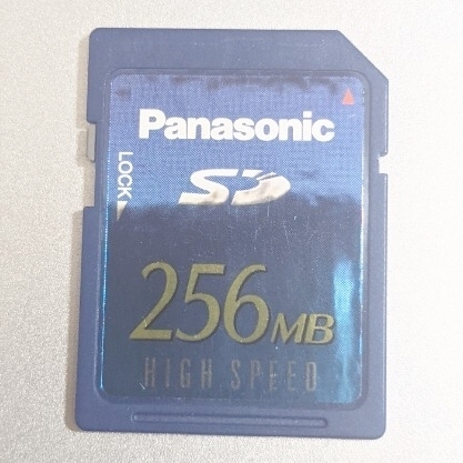 256MB Panasonic SDカード SDメモリーカード HIGH SPEED 動作確認済み