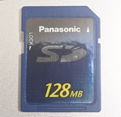 128MB Panasonic SDカード パナソニック SDメモリーカード 動作確認済み
