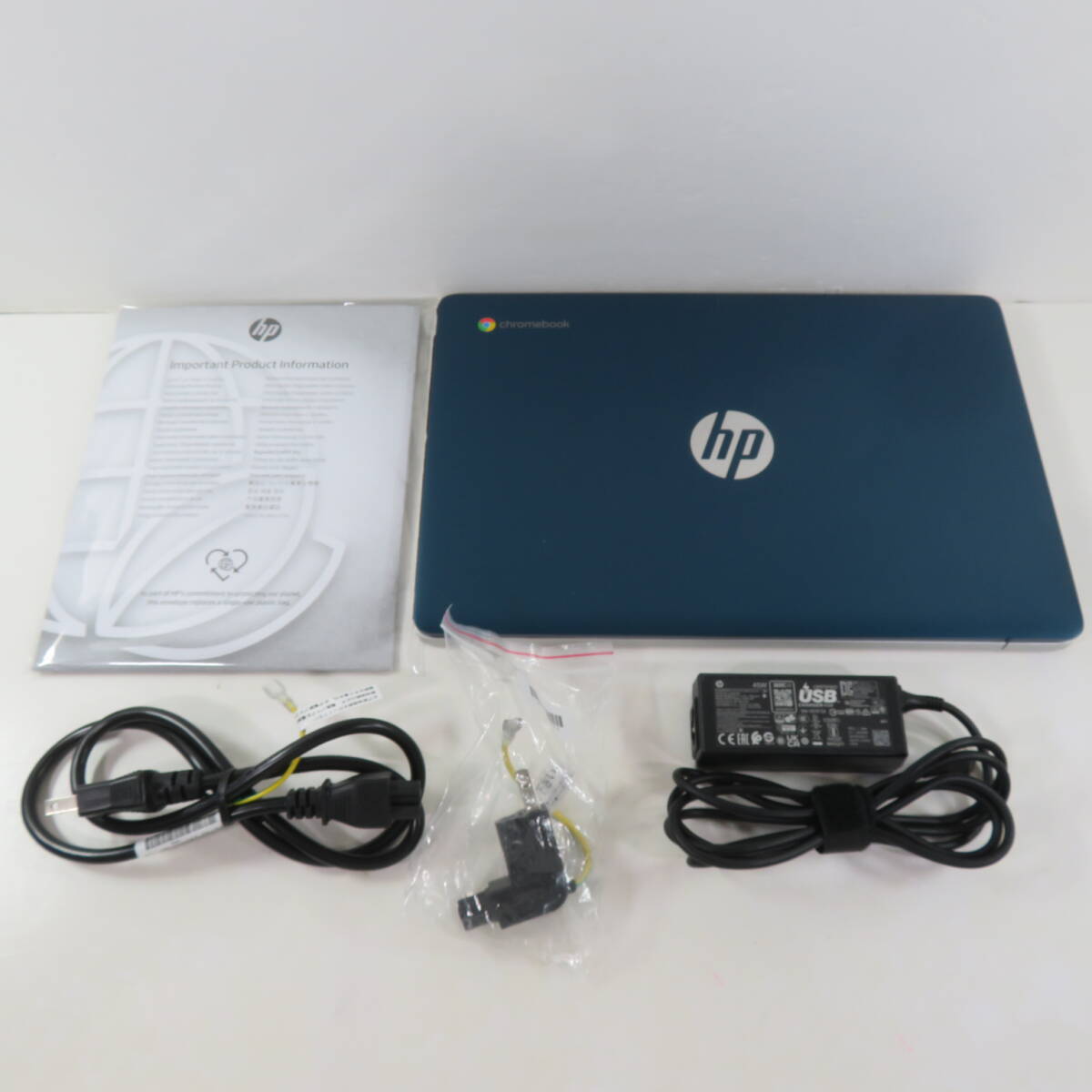 HP Chromebook 14a-na1001TU 美品 サイクル回数5回 元箱付 付属品完備 ACアダプター付