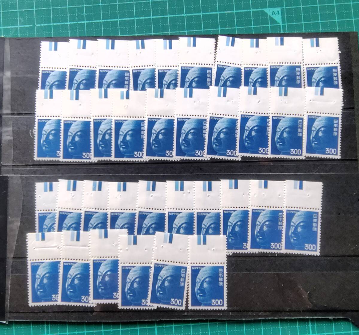  仏頭300円　カラーマーク　カラーマーク付単片　×　36　枚　額面計10800円　CM　