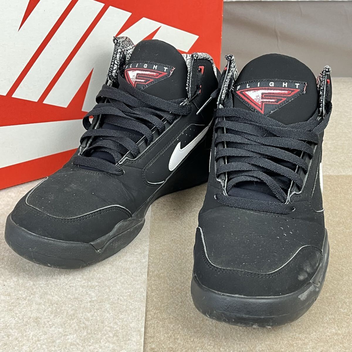 E NIKE Air Flight Lite Mid ナイキ エア フライト ライト ミッド DQ7687-003 26.5cm US8.5 ブラック スニーカー 靴 箱付き かわせみ