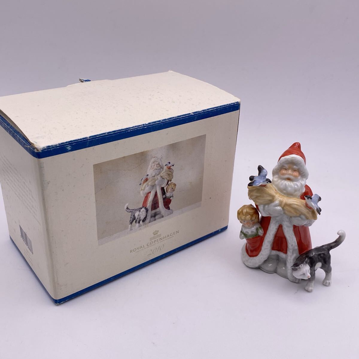 E Royal Copenhagen ロイヤルコペンハーゲン アニュアルサンタ 2010 限定 フィギュリン 置物 インテリア かわせみ