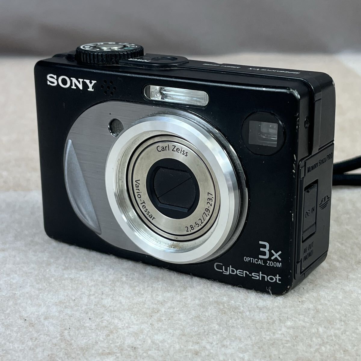  Y SONY ソニー Cyber-shot サイバーショット DSC-W1 デジタルカメラ デジカメ ブラック Carl Zeiss 3x かわせみ