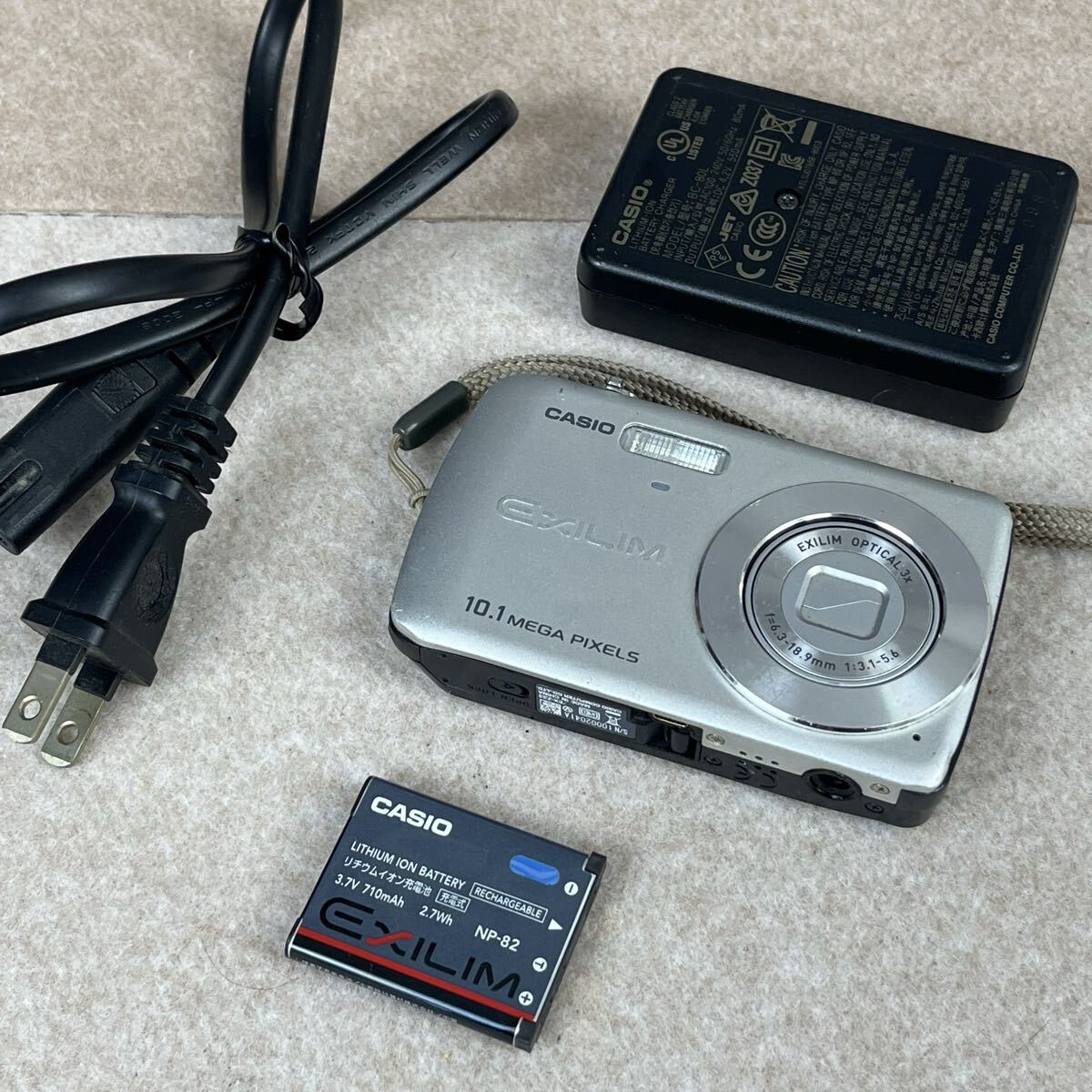 Y CASIO カシオ EXILIM エリクシム EX-Z33 デジタルカメラ デジカメ シルバー 10.1MP 3x ズーム かわせみ