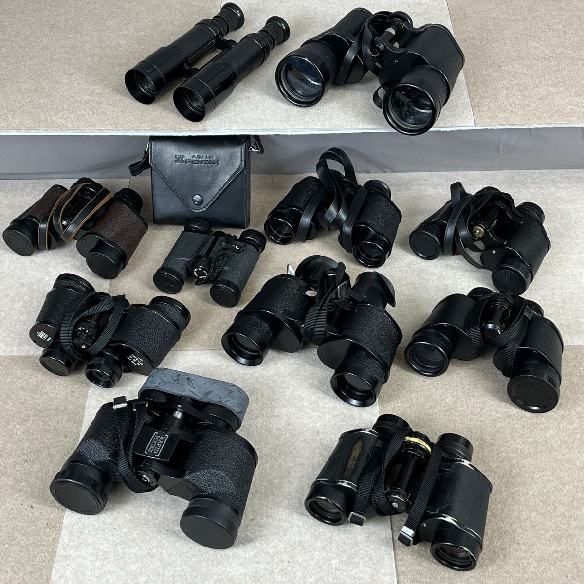 S 双眼鏡 まとめ ニコン ペンタックス など 11点 ケース1点付き 大量 まとめ売り かわせみ