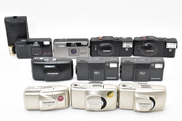 5700-80 Olympus μ-II Zoom 140 Wide 80 μ II XA XA2 Konica Big Mini BM-201等 コンパクトフィルムカメラ まとめ 動作未確認 同梱不可