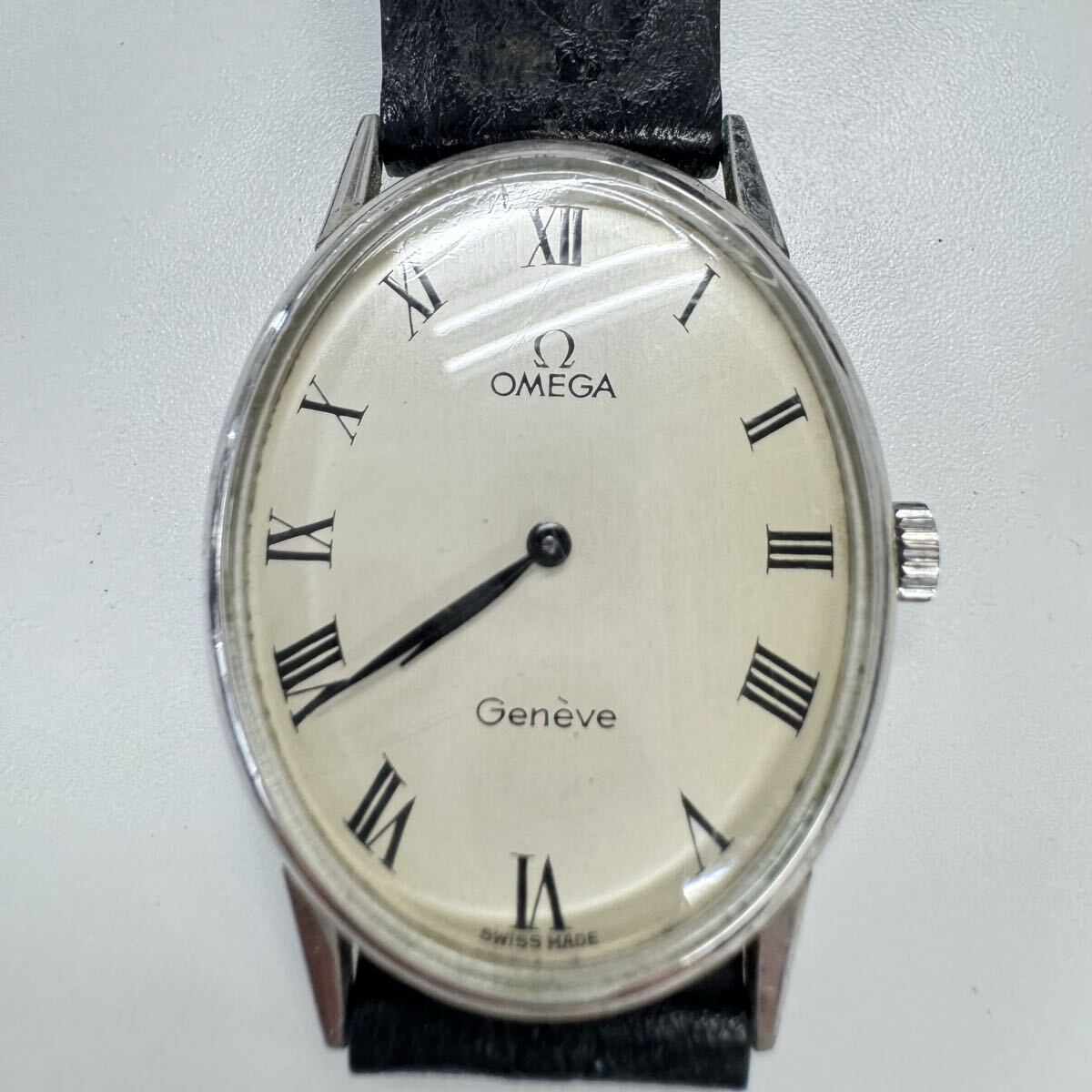 HS260302SM【OMEGA】 オメガ ジュネーブ Geneve Genve オーバルケース 手巻き 腕時計 アンティークウォッチ メンズ スイス製