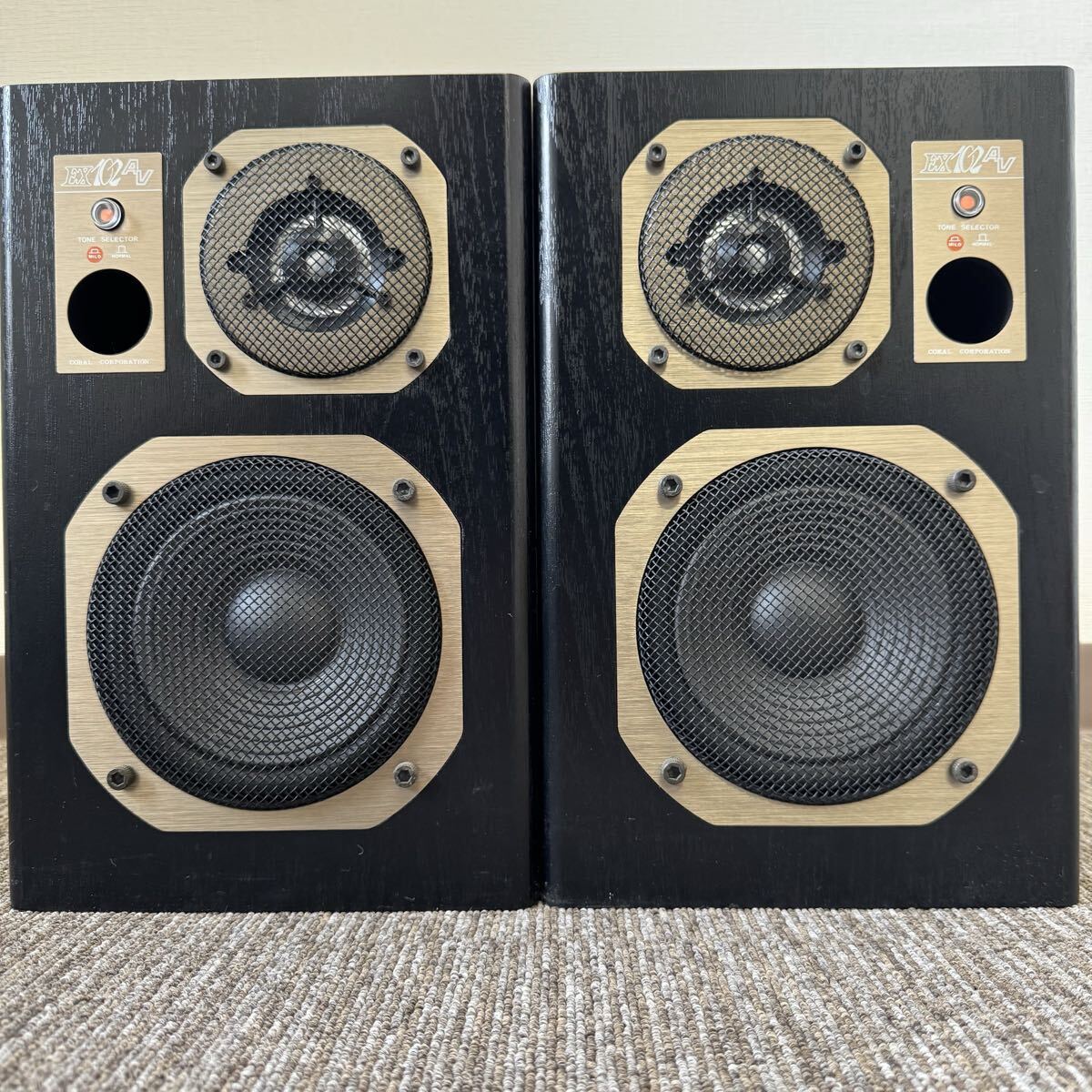 KO260328MN【CORAL EX-102AV】コーラル HIGH FIDELITY SPEAKER SYSTEM スピーカー ブックシェルフ型スピーカー 音響機器