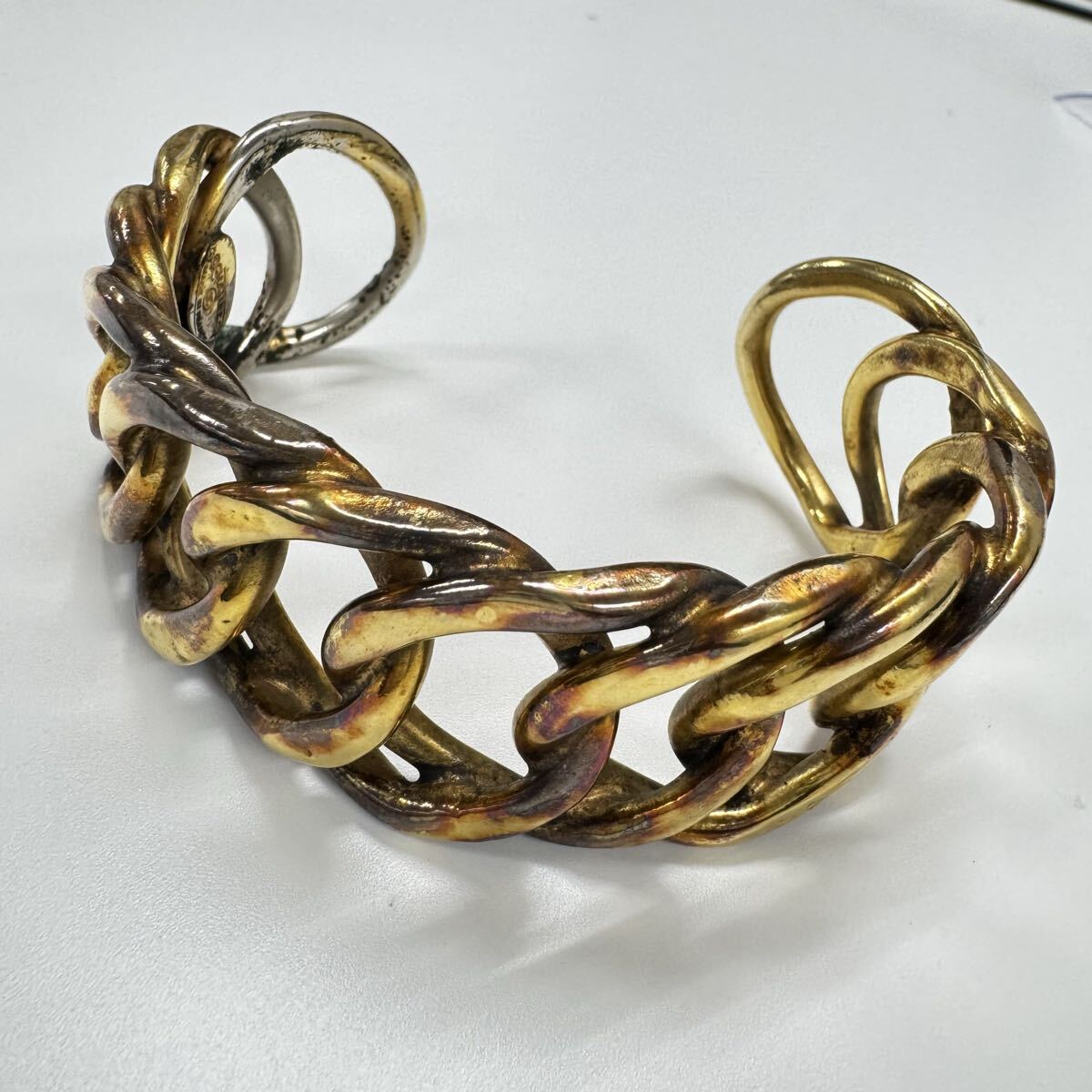 HS260320SK【CHANEL】 シャネル ゴールドメッキ バングル ココマーク ブレスレット BANGLE ヴィンテージ メッキ剥がれあり