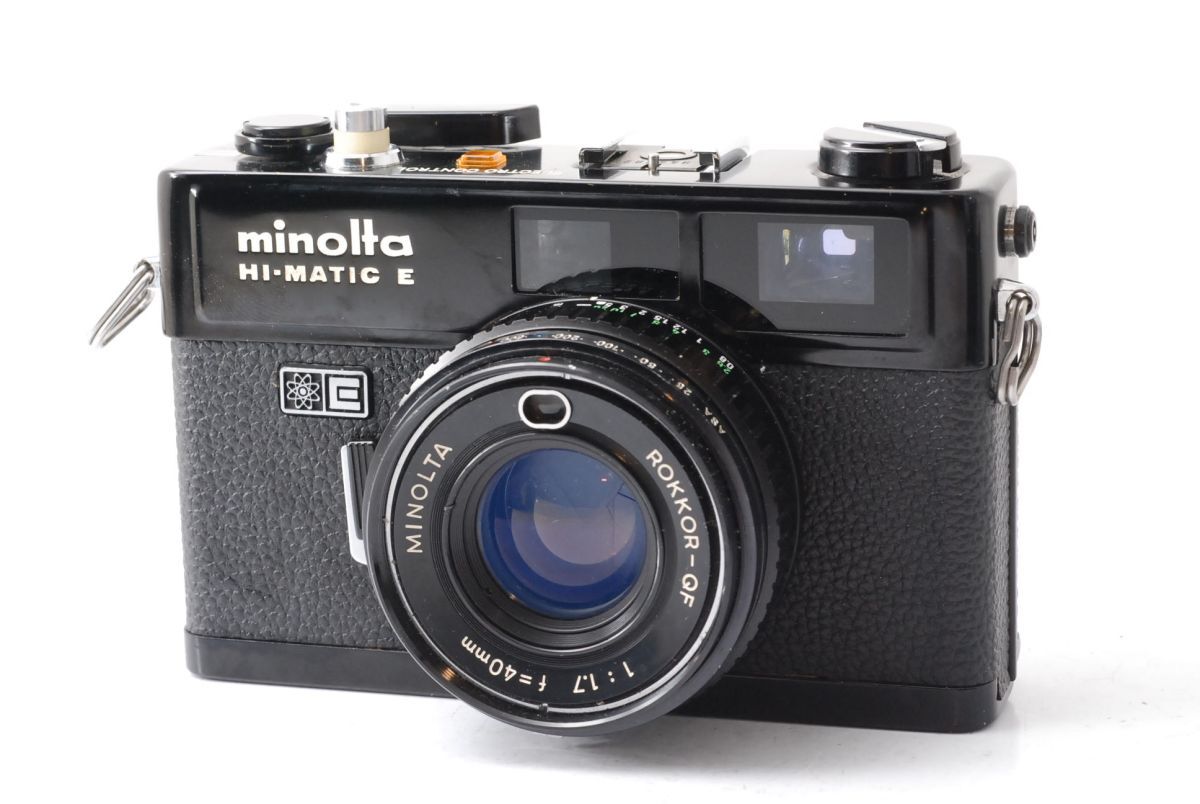 ★実用美品★ ミノルタ MINOLTA HI-MATIC E ROKKOR-QF 40mm F1.7 ★ブラック★ レンジファインダー #V48#065081