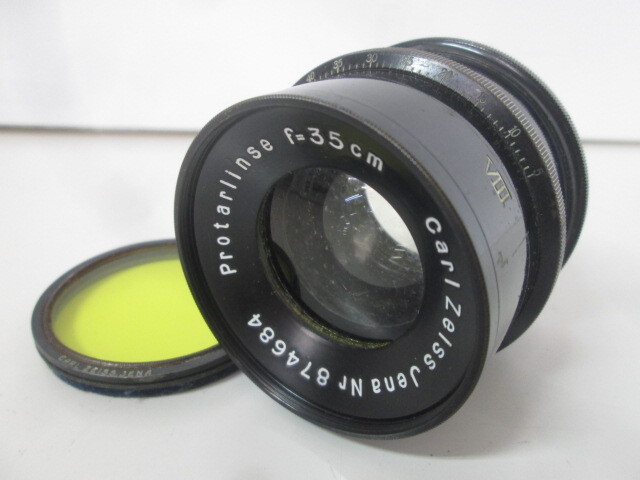 B■ジャンク■カール・ツァイス イエナ プロターレンズ Carl Zeiss Jena Protarlinse 35cm 29cm レンズ■