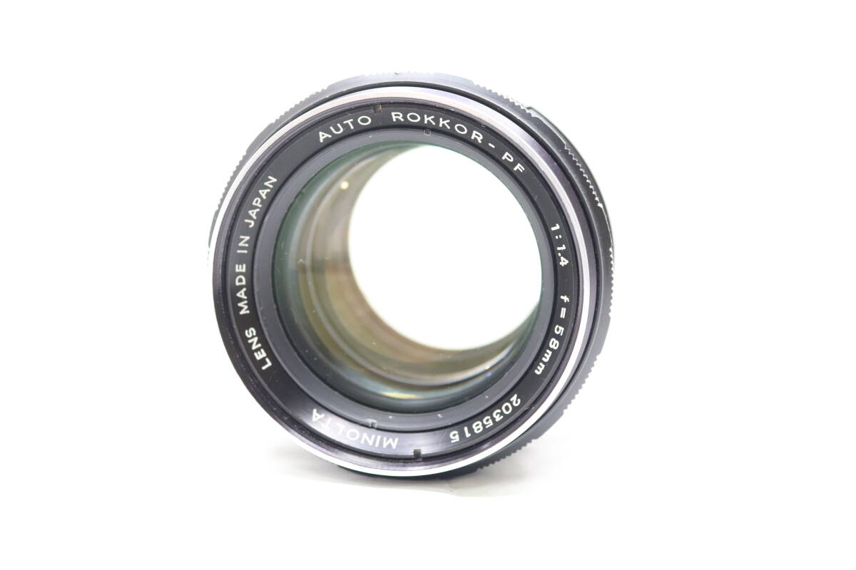 ★良品★ MINOLTA ミノルタ AUTO ROKKOR-PF 55mm F1.4 単焦点大口径レンズ！ SRマウント OK9256