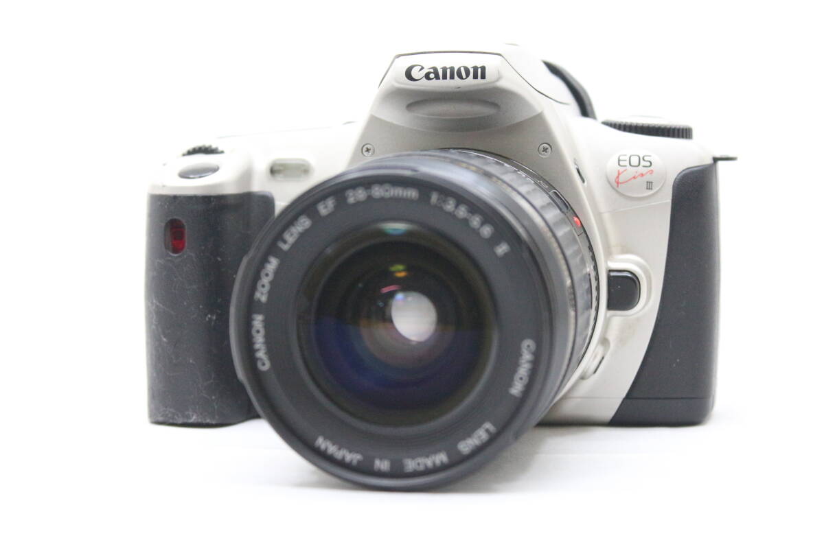★良品★ CANON キヤノン EOS Kiss III + EF 28-80mm F3.5-5.6 II フィルム一眼カメラレンズセット！ OK9501
