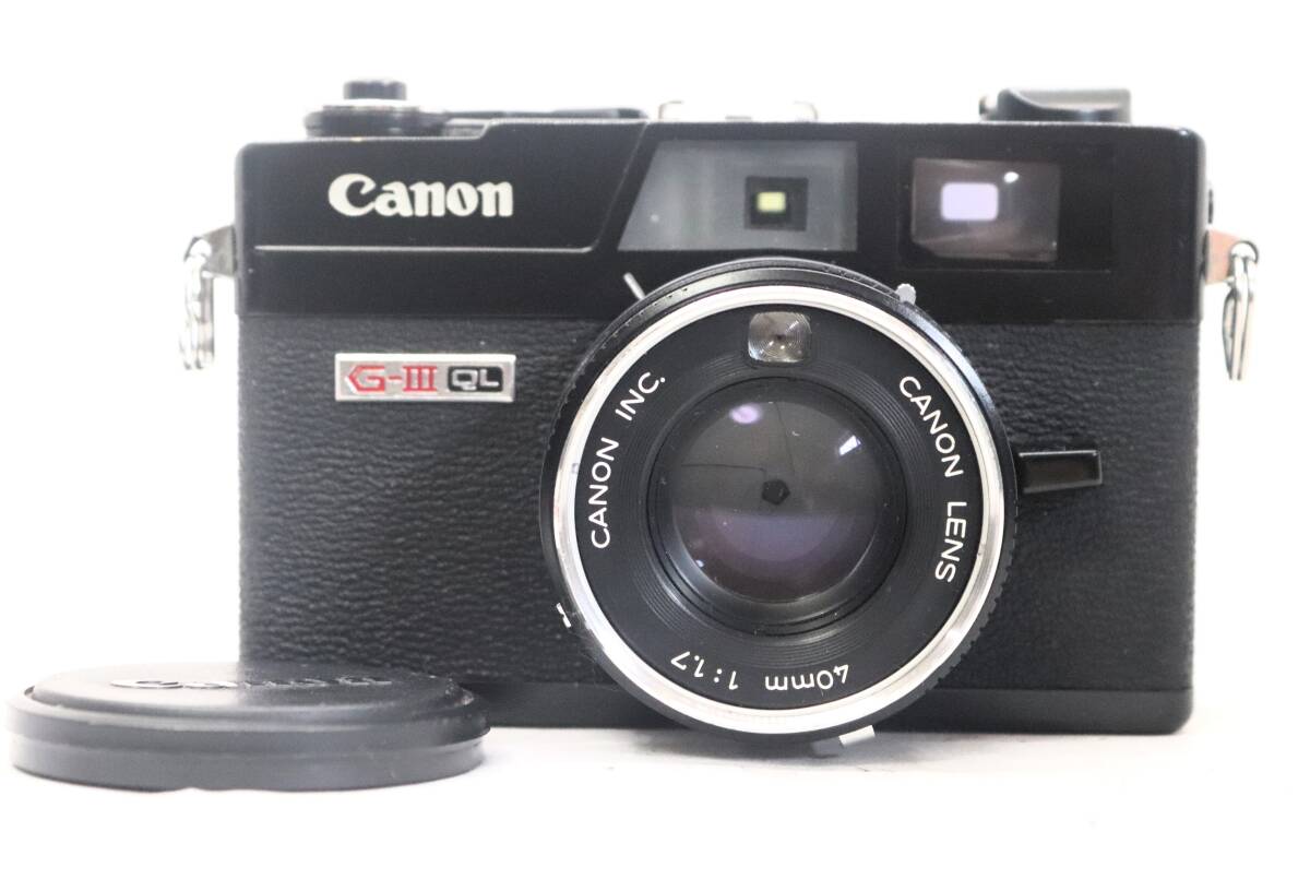 ★良品★ CANON キヤノン Canonet QL17 G-III 40mm F1.7 希少なブラック！ 人気レンジファインダー！ OK9597
