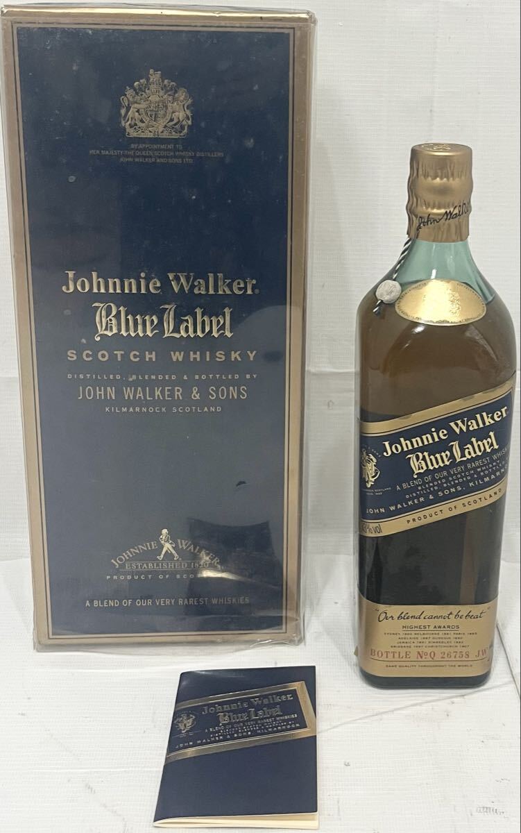 未開栓　ウイスキー ジョニーウォーカー ブルーラベル 750ml 43% Johnnie Walker