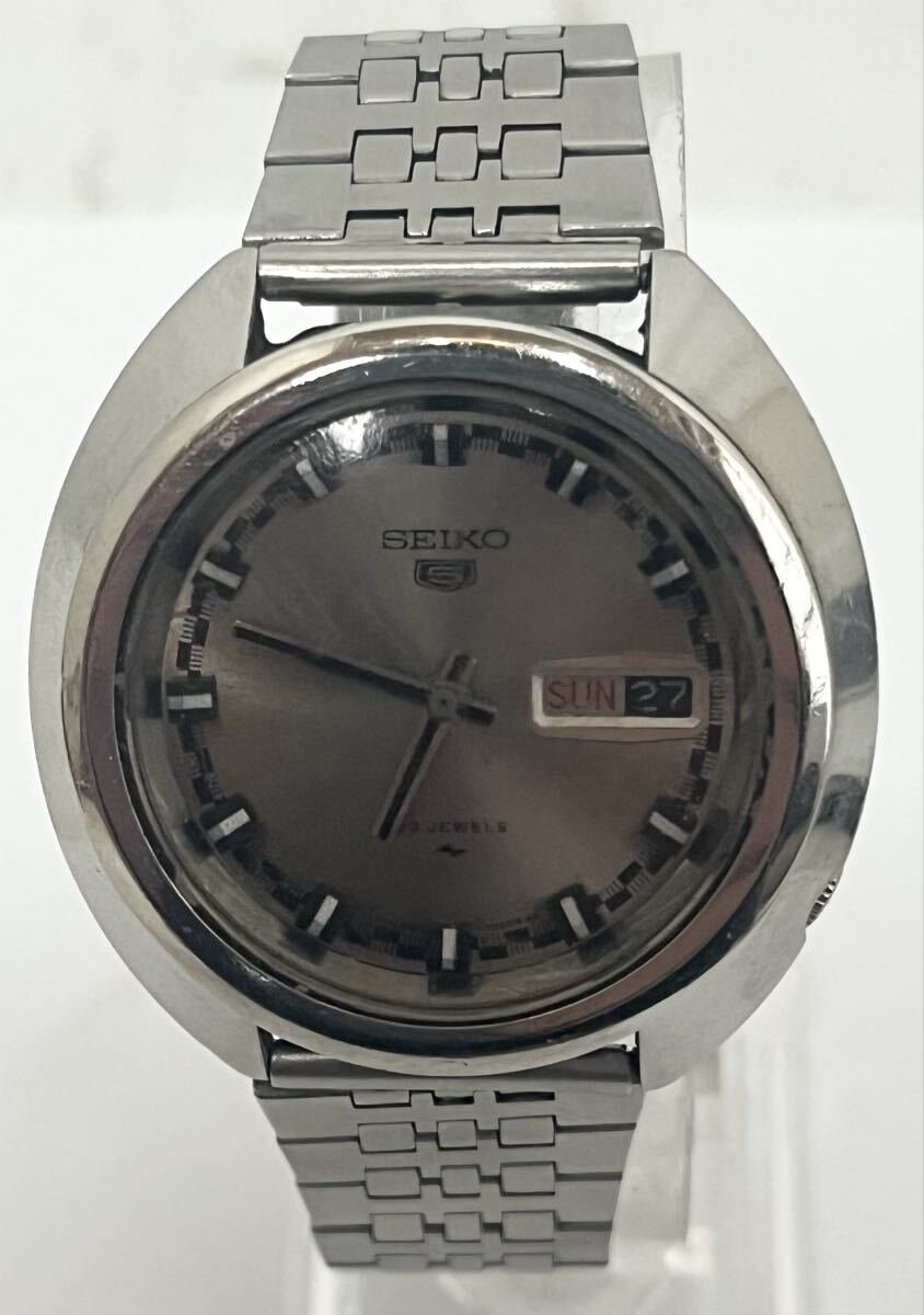 SEIKO セイコー 5126-7030 セイコー5 23石 SS シルバー系文字盤 自動巻き メンズ腕時計　稼働品