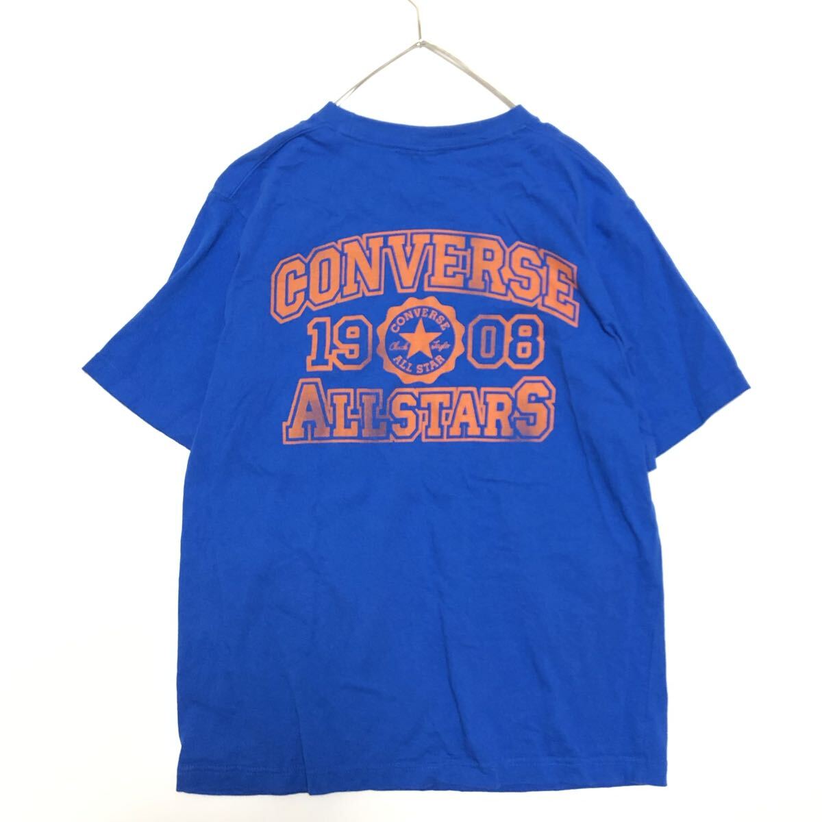 コンバース converse Tシャツ レトロ ブルー 青 ビンテージ ヴィンテージ メンズ M ロゴ 古着 希少 y2k 半袖 00s クルーネック プリント