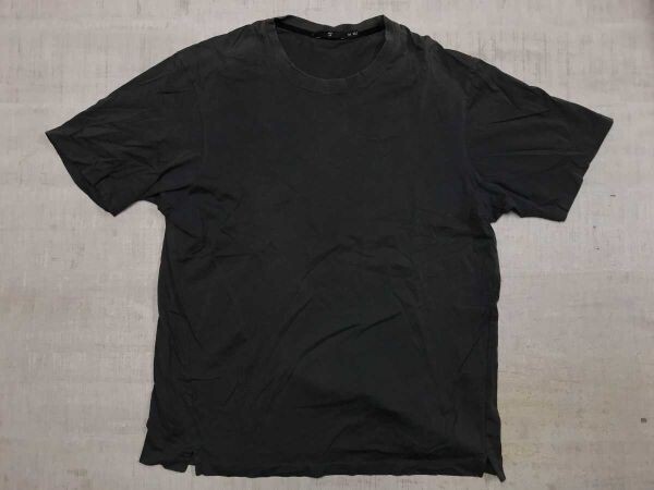 ユニクロ プラスジェイ UNIQLO +J ジルサンダー スーピマコットンリラックスフィットクルーT 半袖 Tシャツ 黒 M メンズ コットン100%