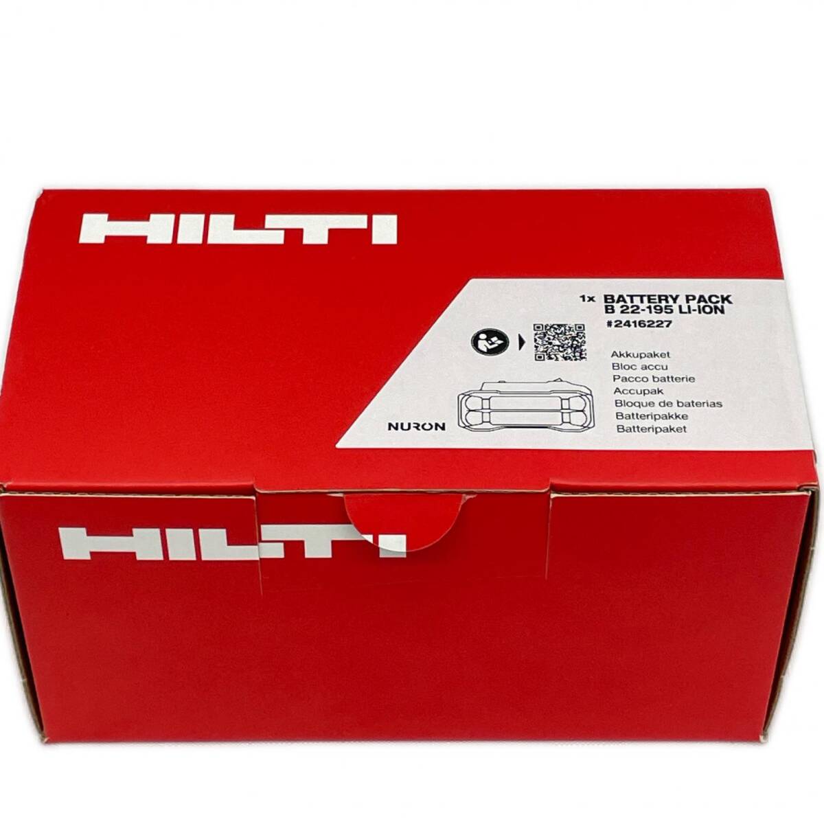 【未使用・未開封】 HILTI #2416227 B22-195 Nuron バッテリーパック 22V9.0Ah ヒルティ ◆2011
