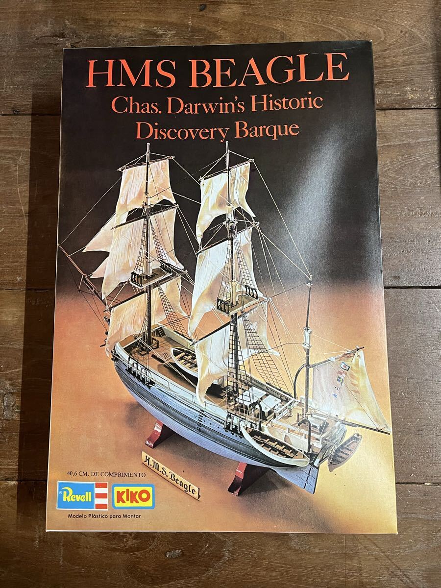HMS BEAGLEChas. Darwin's HistoricDiscovery Barque Revell レベル 未組立絶版当時物 帆船 プラモデル