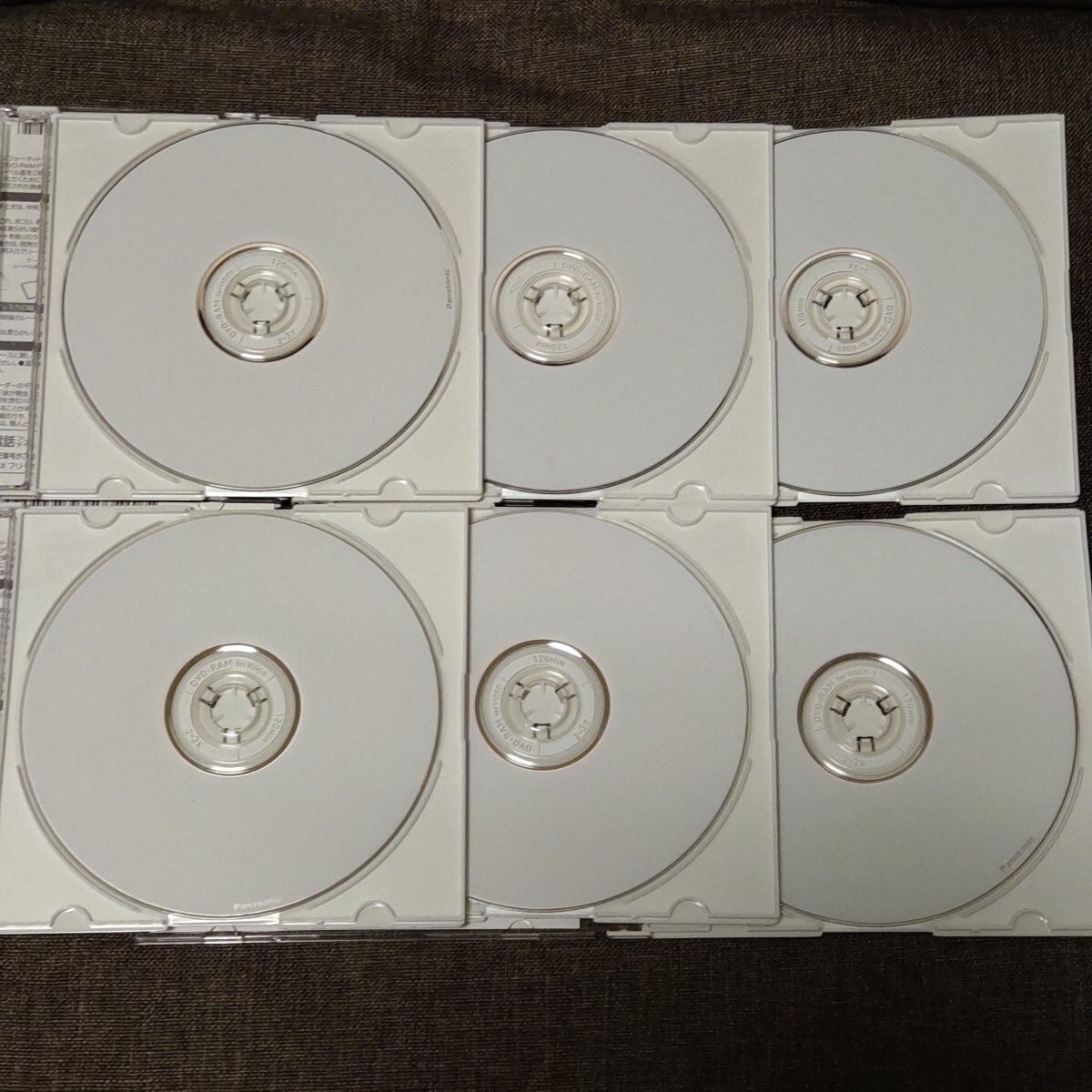 使用済み　パナソニック　DVD-RAM 録画用　6枚