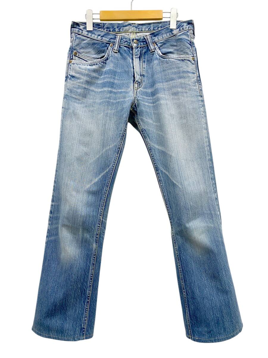 ブルーブルー BLUE BLUE デニムパンツ ジーンズ ダメージ加工 ハリウッドランチマーケット 聖林公司 日本製 本藍染め インディゴ size 29