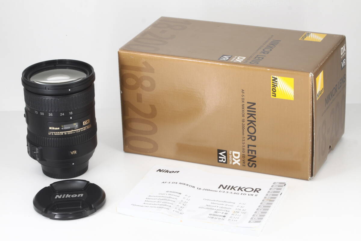 ★新品級★ Nikon AF-S NIKKOR 18-200mm 3.5-5.6 G ED DX VR II シリアル一致元箱付 ★完動品★ ニコン #054