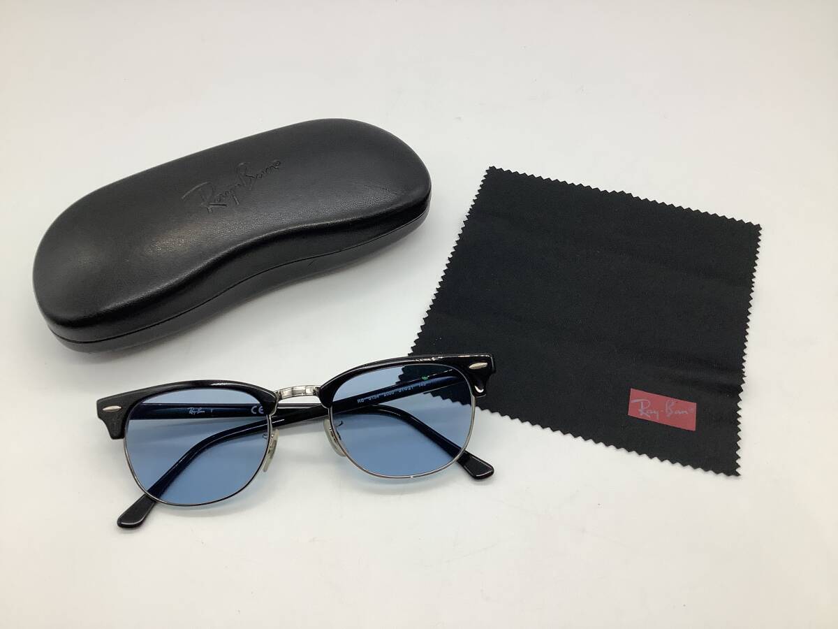 n5909 Ray-Ban レイバン RB 5154 2000 51□21 眼鏡 メガネ スモーク ブルー系 グレー系 UV付 度無し サングラス ケース